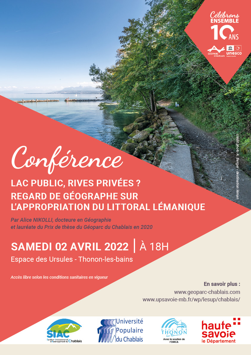 Université Populaire du Chablais - Conférence "Lac public, rives privées ?"