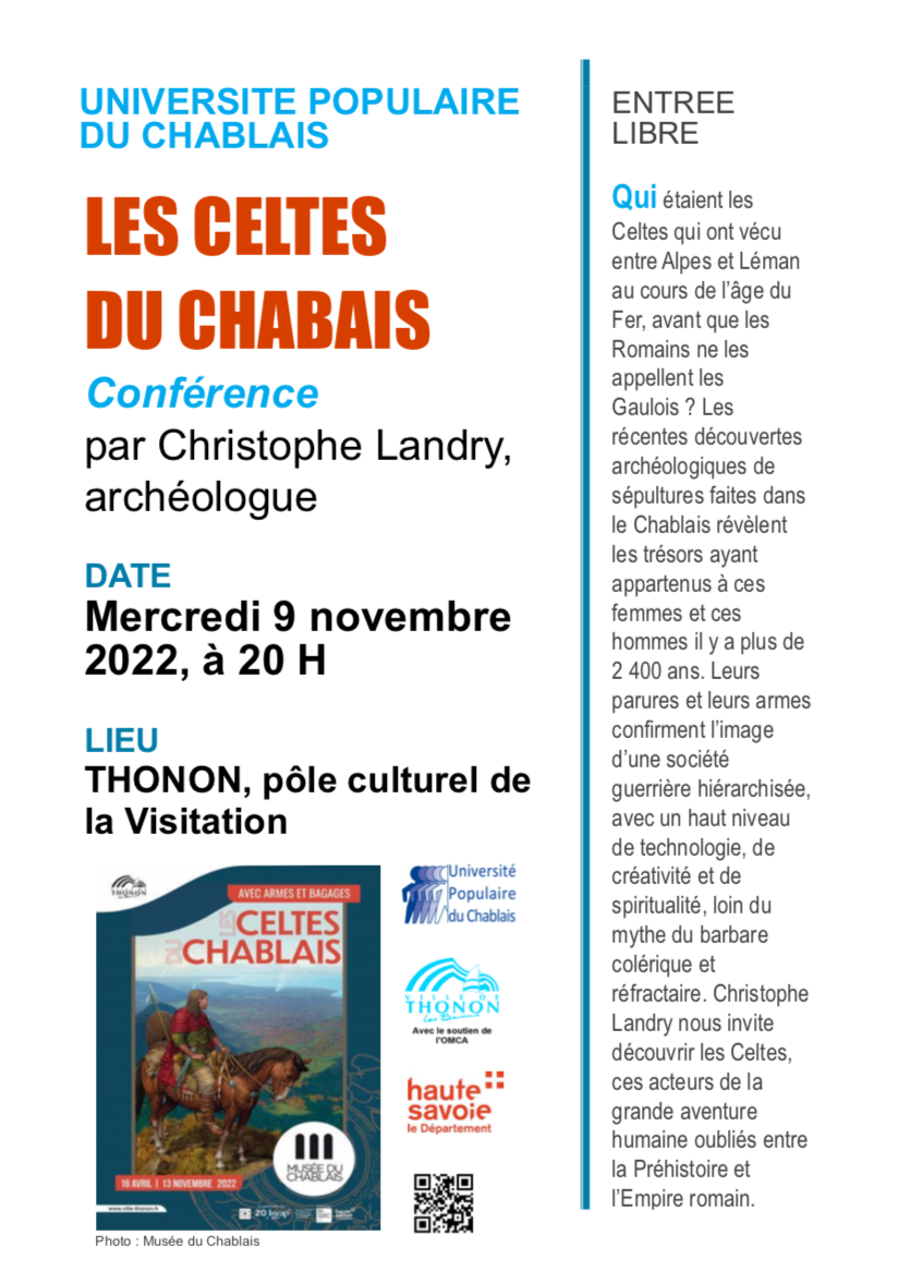 Université Populaire du Chablais - Les Celtes du Chablais