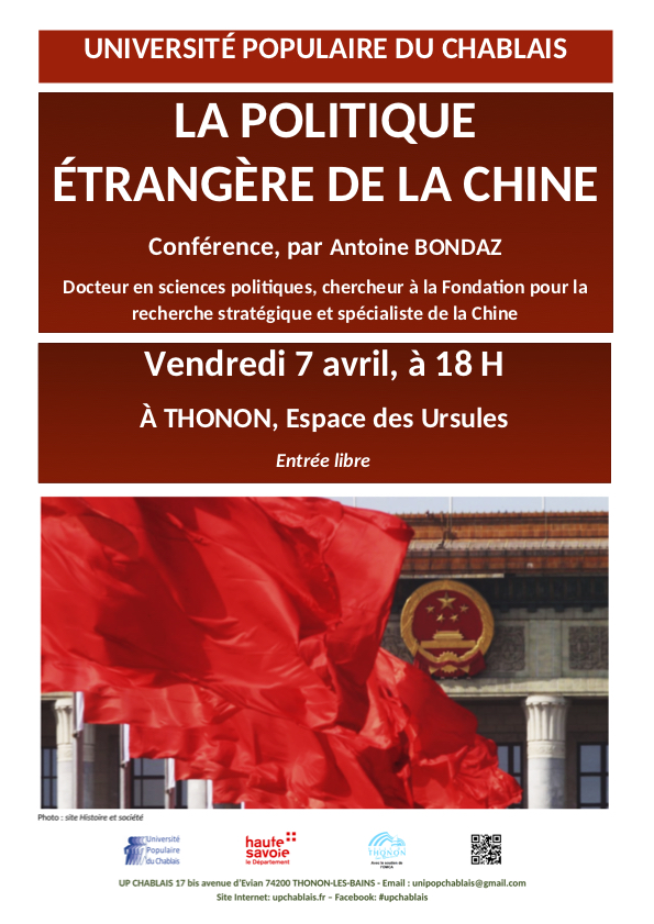 Université Populaire du Chablais - Antoine Bondaz