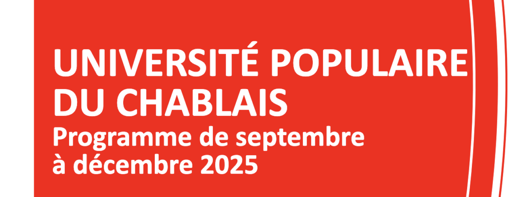 Université Populaire du Chablais - Programme Automne 2025