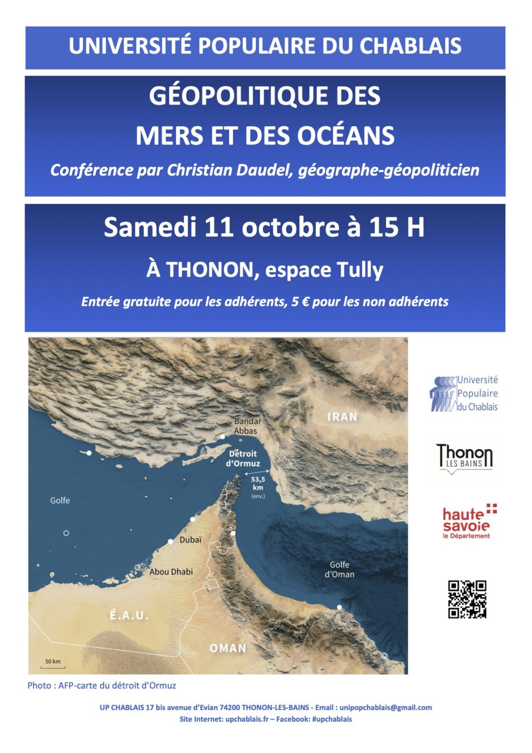 Université Populaire du Chablais - Christian Daudel