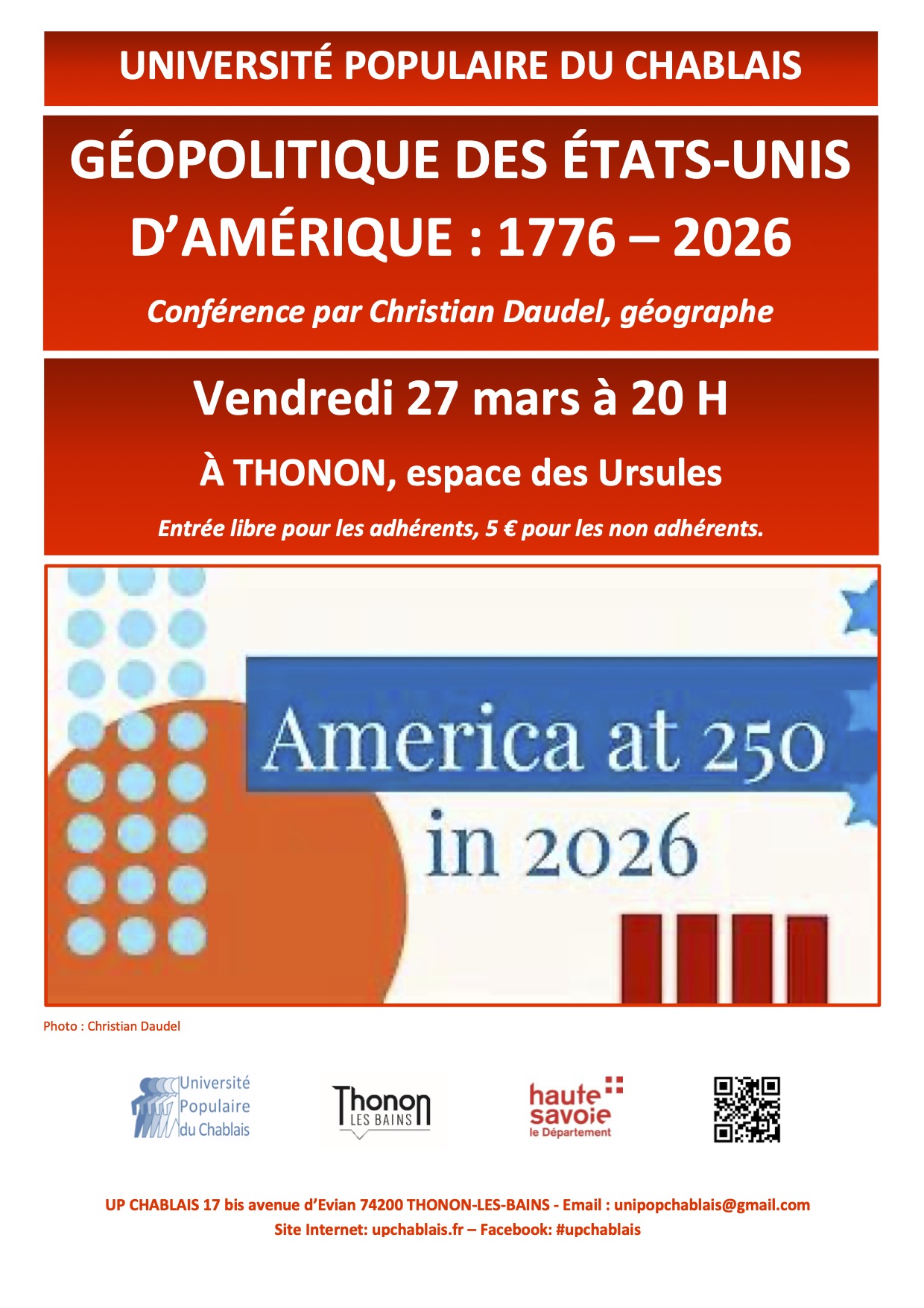 Université Populaire du Chablais - Christian Daudel